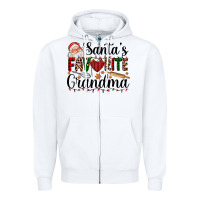 White santa's favorite grandma Zipper Hoodie - AdoDesignShop