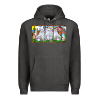 Charcoal Heather Easter Bunnies Premium Hoodie - RanaPortraitStore