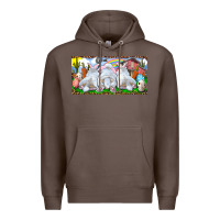 Coffee Easter Bunnies Premium Hoodie - RanaPortraitStore