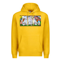 Lemon Easter Bunnies Premium Hoodie - RanaPortraitStore