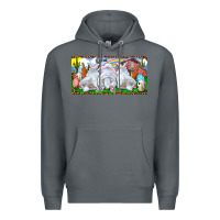 Rock Easter Bunnies Premium Hoodie - RanaPortraitStore
