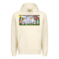 Sandshell Easter Bunnies Premium Hoodie - RanaPortraitStore