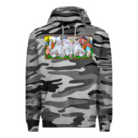 Slate Camo Easter Bunnies Premium Hoodie - RanaPortraitStore