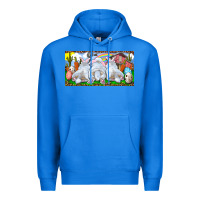 True Royal Easter Bunnies Premium Hoodie - RanaPortraitStore