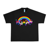 Black Human pride Urban Heavy Tee - FaDigitalArtStudio