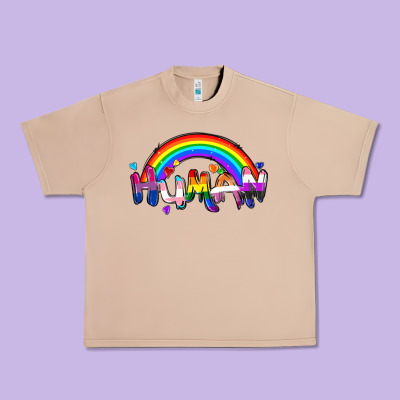 Human Pride Urban Heavy Tee Designed By Fadigitalartstudio