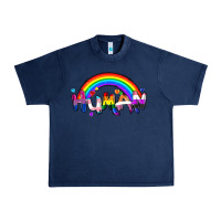 Navy Human pride Urban Heavy Tee - FaDigitalArtStudio