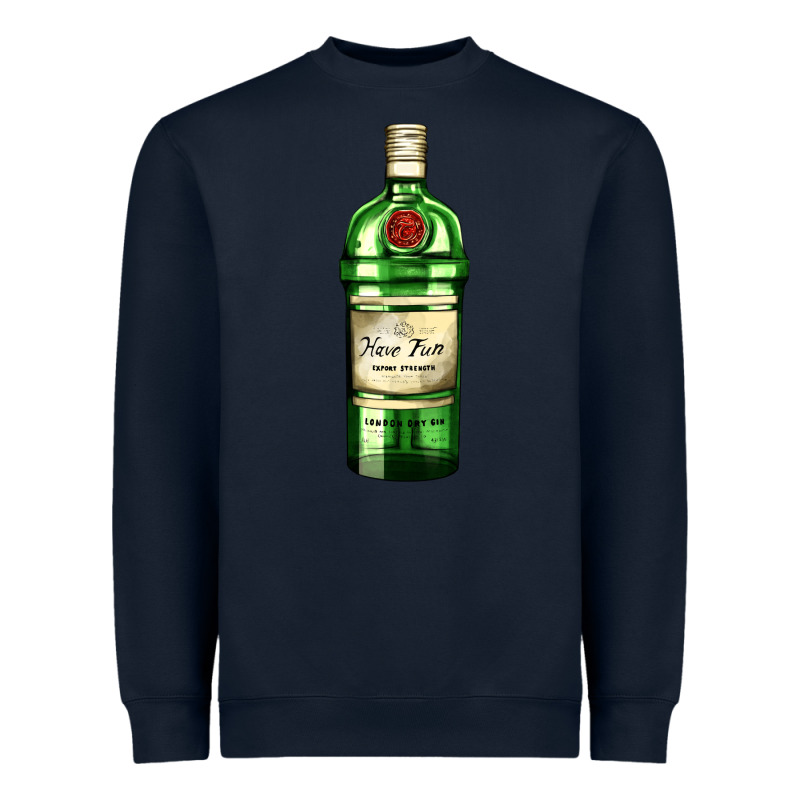 Have Fun Gin Bottle Heavyweight Sweatshirt by AdoDesignShop | Teevron