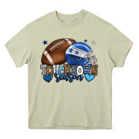 Mossy Touchdown season American Football blue team color Heavy Core Tee - HowdyJamesFarm