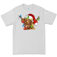 Dove Grey christmas heifer cow Premium Tee - CowGirlArtShop