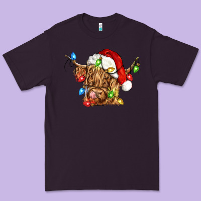 Christmas Heifer Cow Premium Tee Designed By Cowgirlartshop