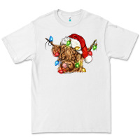 White christmas heifer cow Premium Tee - CowGirlArtShop