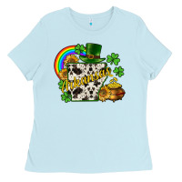 Baby Blue Arkansas map St. Patrick's Ladies Tee - CowGirlArtShop