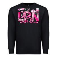 Black breast cancer lpn licensed practical nurse Premium Sweatshirt - JahusDesignShop