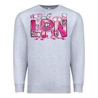 Heather Grey breast cancer lpn licensed practical nurse Premium Sweatshirt - JahusDesignShop