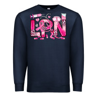 Navy breast cancer lpn licensed practical nurse Premium Sweatshirt - JahusDesignShop
