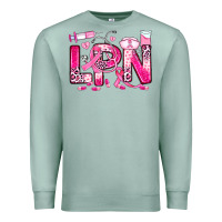 Seafoam breast cancer lpn licensed practical nurse Premium Sweatshirt - JahusDesignShop