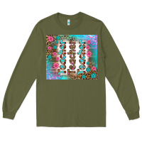 Army Green teacher gemstone and pink flower tumbler Long Sleeve Tee - BundleAndBundleShop