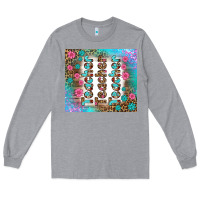 Heather Grey teacher gemstone and pink flower tumbler Long Sleeve Tee - BundleAndBundleShop