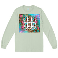 Matcha teacher gemstone and pink flower tumbler Long Sleeve Tee - BundleAndBundleShop