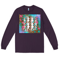 Plum teacher gemstone and pink flower tumbler Long Sleeve Tee - BundleAndBundleShop