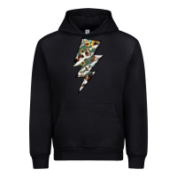 Black Lightning Bolt Urban Hoodie - JahusDesignShop