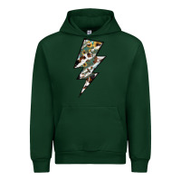 Foreset Green Lightning Bolt Urban Hoodie - JahusDesignShop