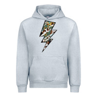 Heather Grey Lightning Bolt Urban Hoodie - JahusDesignShop