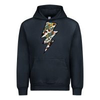 Navy Lightning Bolt Urban Hoodie - JahusDesignShop