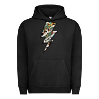 Pigment Black Lightning Bolt Urban Hoodie - JahusDesignShop