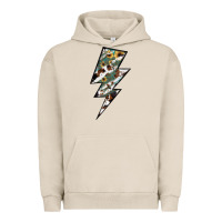 Pigment French Oak Lightning Bolt Urban Hoodie - JahusDesignShop