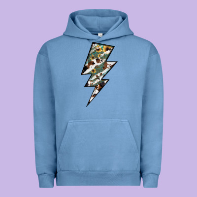 Lightning Bolt Urban Hoodie Designed By Jahusdesignshop