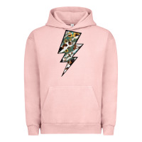 Pigment Salmon Lightning Bolt Urban Hoodie - JahusDesignShop