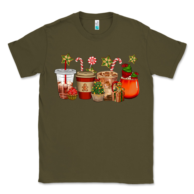 Christmas Cup Cakes Coffee Cups Classic Tee by CowGirlArtShop | Teevron