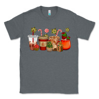 Charcoal Heather christmas cup cakes coffee cups Classic Tee - CowGirlArtShop