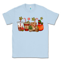 Dusty Blue christmas cup cakes coffee cups Classic Tee - CowGirlArtShop
