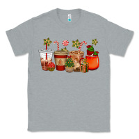 Heather Grey christmas cup cakes coffee cups Classic Tee - CowGirlArtShop