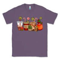 Lavender christmas cup cakes coffee cups Classic Tee - CowGirlArtShop