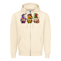 Sandshell hallothanksmas gnome Zipper Hoodie - AdoDesignShop