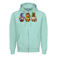 Seafoam hallothanksmas gnome Zipper Hoodie - AdoDesignShop