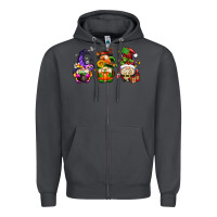 Smoke hallothanksmas gnome Zipper Hoodie - AdoDesignShop