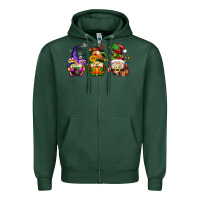 Sports Green hallothanksmas gnome Zipper Hoodie - AdoDesignShop