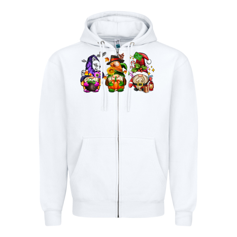 Hallothanksmas Gnome Zipper Hoodie by AdoDesignShop | Teevron