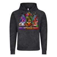 Vintage Black happy hallothanksmas Vintage Hoodie - FaDigitalArtStudio