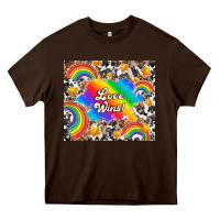 Chocolate Brown love wins Heavy Core Tee - TumblerDesignByShophia