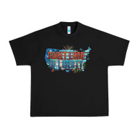 Black Sweet land of liberty Urban Heavy Tee - FaDigitalArtStudio
