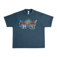 Midnight Navy Sweet land of liberty Urban Heavy Tee - FaDigitalArtStudio