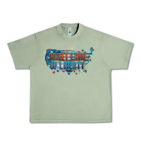 Oil Green Sweet land of liberty Urban Heavy Tee - FaDigitalArtStudio