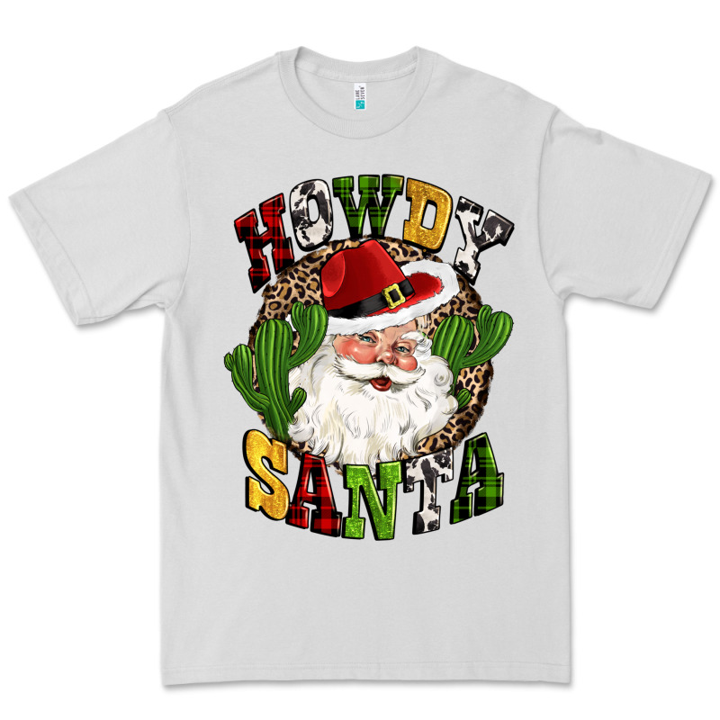Howdy Santa Western Cactus Christmas Premium Tee by CowGirlArtShop | Teevron