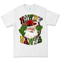 White howdy santa western cactus christmas Premium Tee - CowGirlArtShop